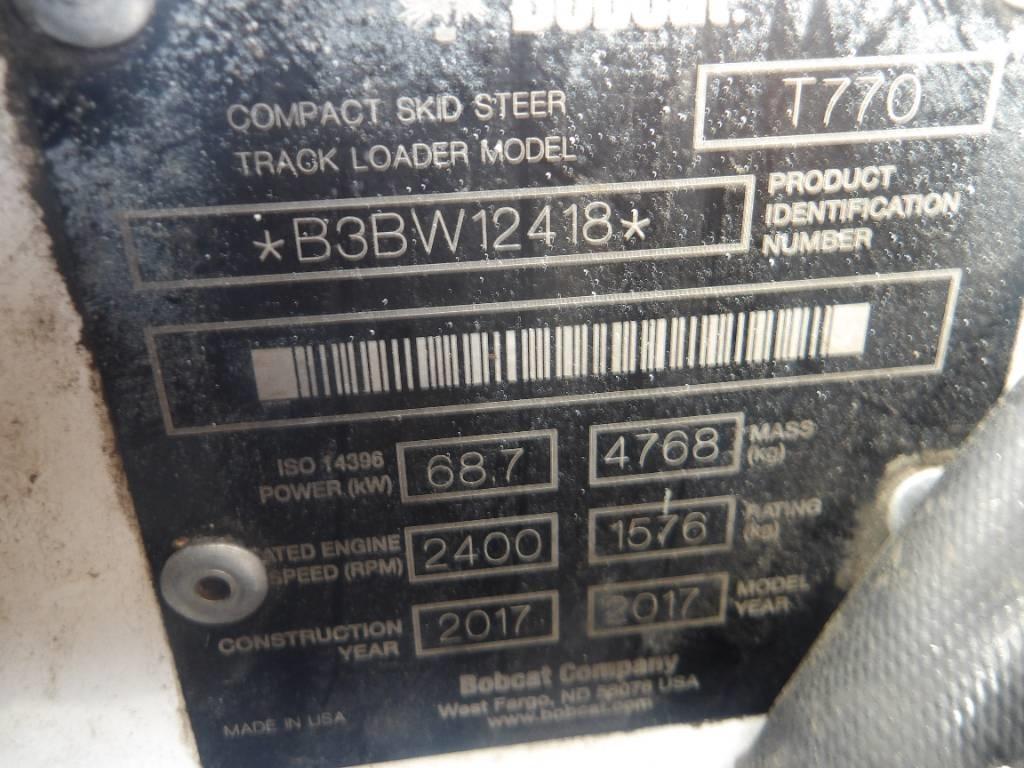 Bobcat T 770 Telakuormaajat