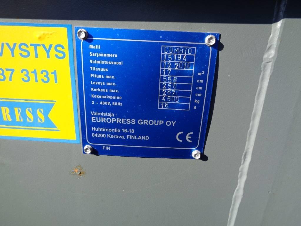 Europress Combio 17m3 Lumikko kylmäkone biojätteel Jätepuristimet