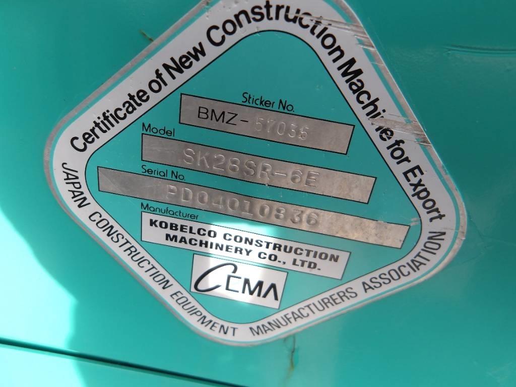 Kobelco SK 28 SR Minikaivukoneet < 7t